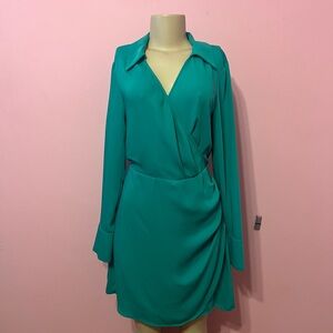 H&M Teal Long Sleeve Dress